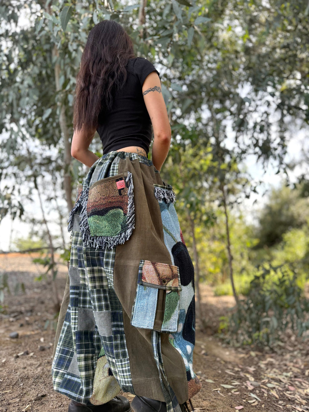 Upcycled Adjustable-Waist Pants