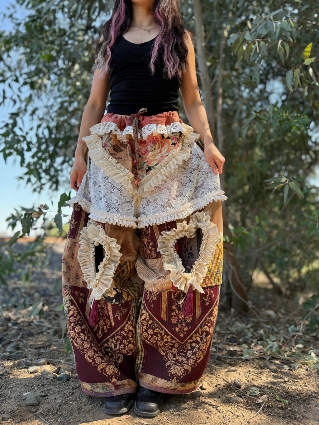 Upcycled Adjustable-Waist Pants