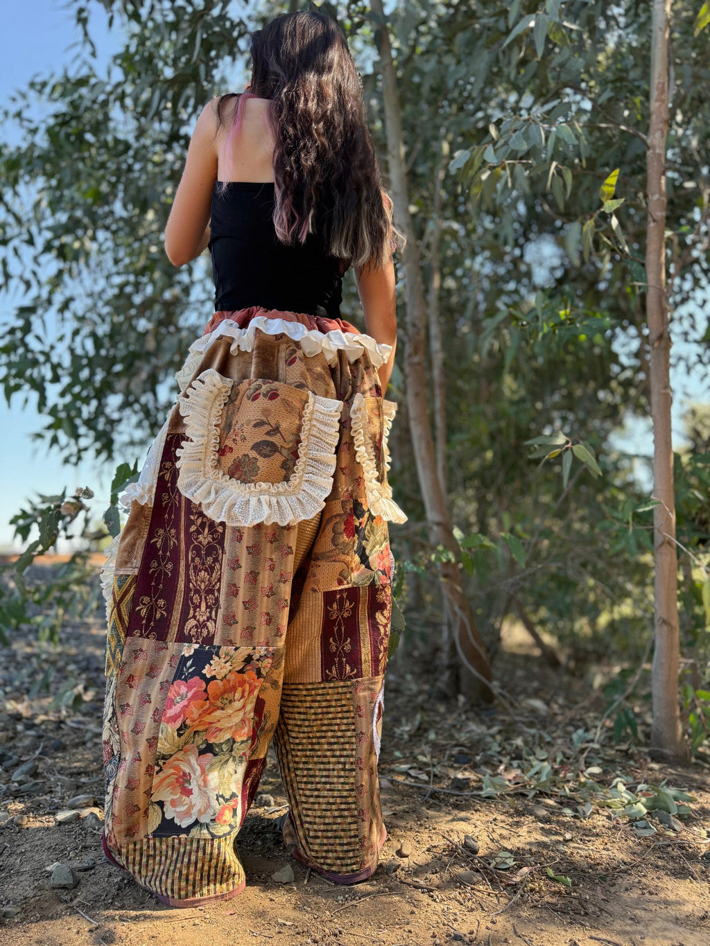 Upcycled Adjustable-Waist Pants