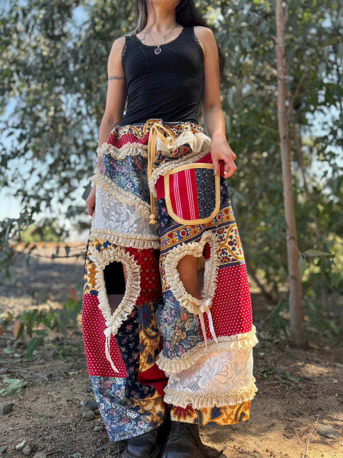 Upcycled Adjustable-Waist Pants