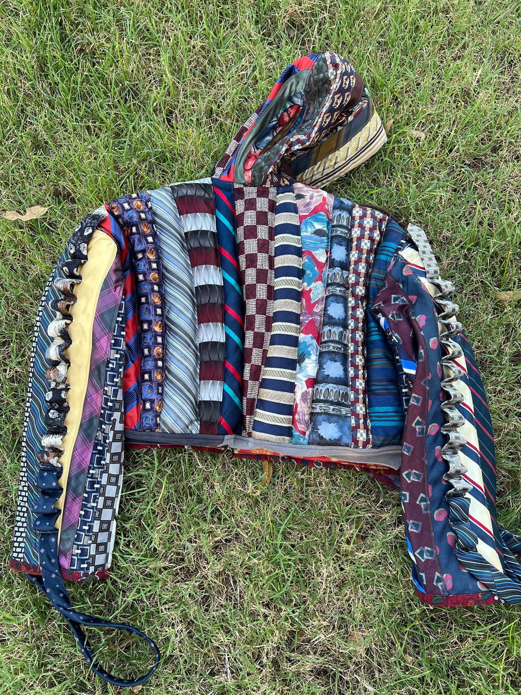 Upcycled Necktie Jacket
